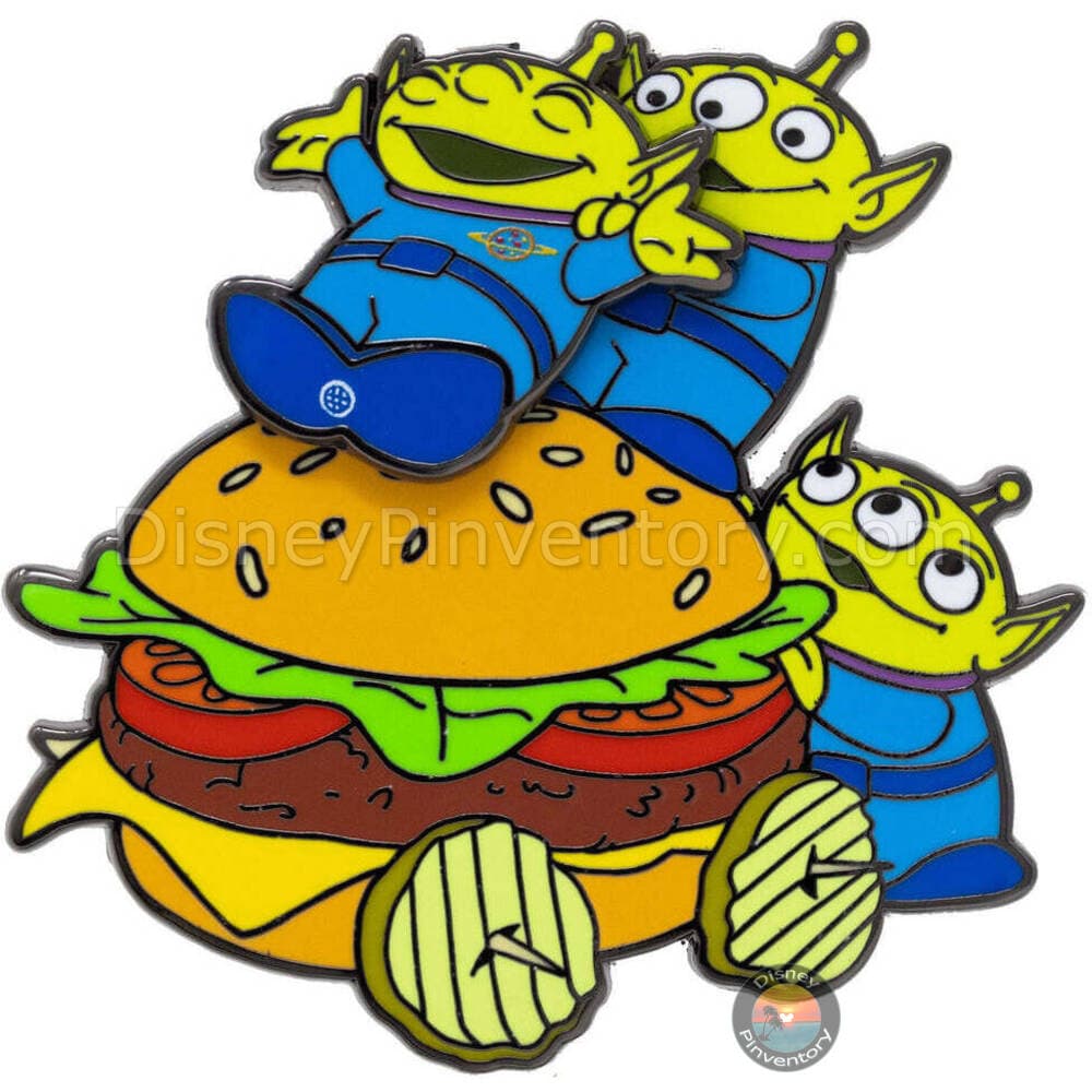 Disney Pixar Aliens with Hamburger Pin - PALM Exclusive - Pin 41459