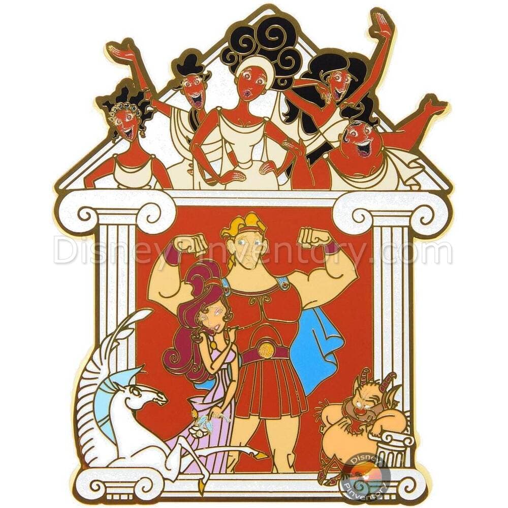 Loungefly Disney Hercules Group Portrait Glitter Limited Edition Pin - BoxLunch Exclusive - Pin 41478