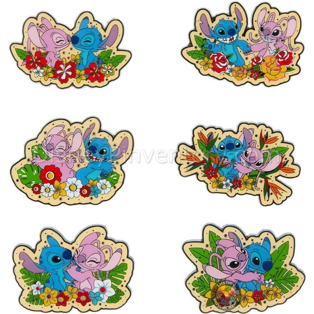 Loungefly Disney Stitch & Angel Portrait Blind Box Pin Set - Pin 41494