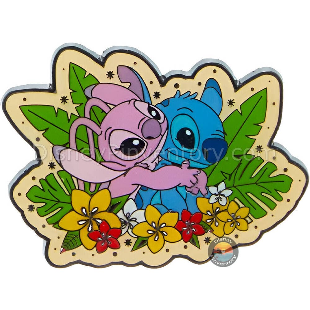 Loungefly Disney Stitch & Angel Portrait Blind Box Pin Set - Star Flower Pin - Pin 41500