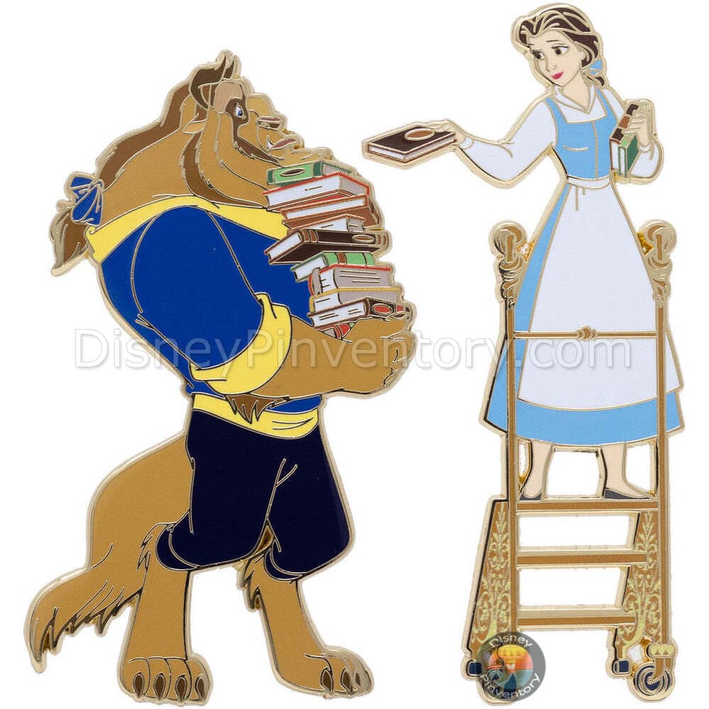 Disney Beauty and the Beast Library Scene 2 Pin Set - PALM Exclusive - Pin 41568