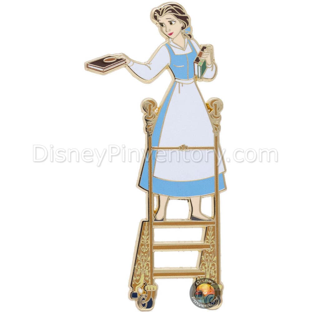 Disney Beauty and the Beast Library Scene 2 Pin Set - Belle Pin - PALM Exclusive - Pin 41570