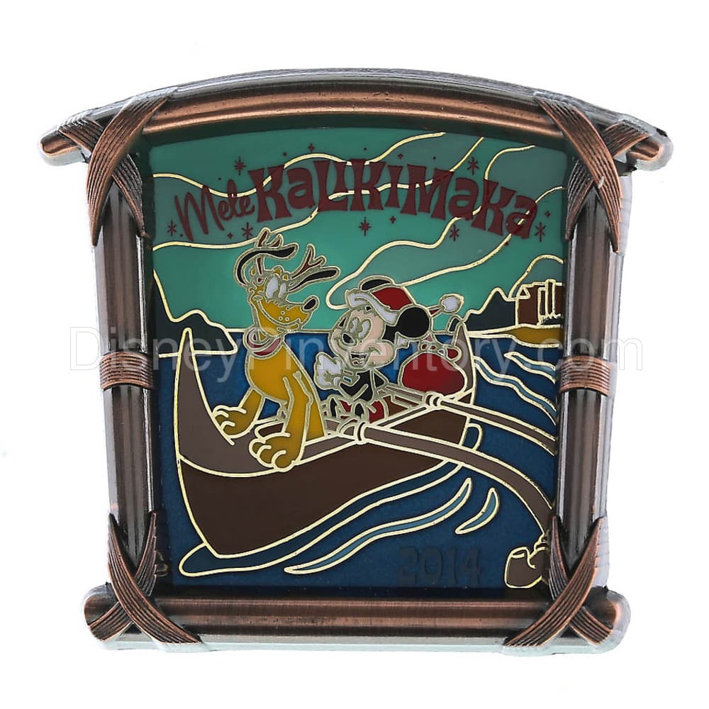 Mele Kalikimaka 2014 Pin - Mickey Mouse & Pluto - Pin 41635