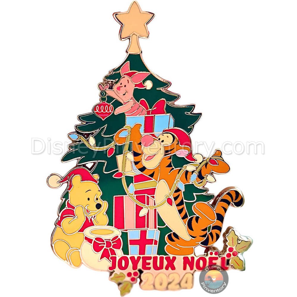 Disneyland Paris Pooh, Tigger & Piglet Merry Christmas Pin 2024 - Pin 41688