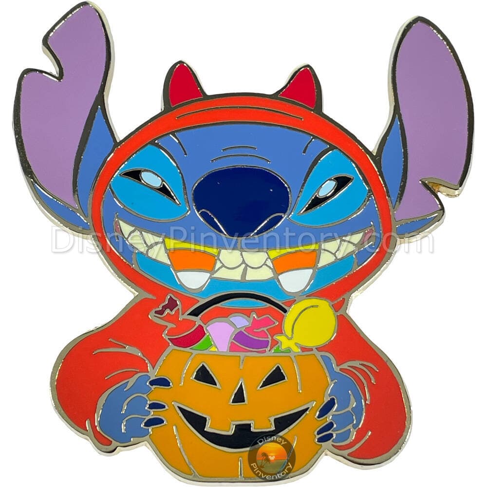 Disney Auctions - Stitch Candy Corn Devil Jumbo Pin - Pin 41818