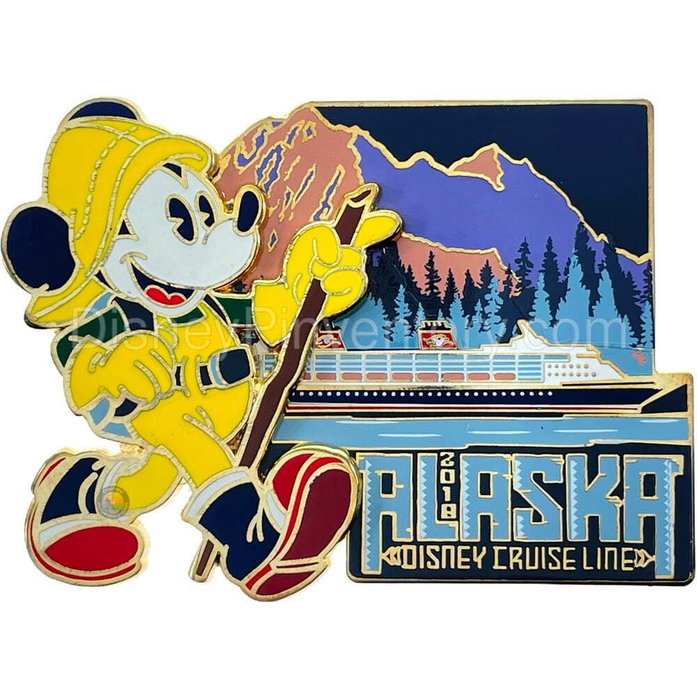 Disney Cruise Line Alaska 2018 Pin - Disney Wonder - Mickey Mouse - Pin 41845