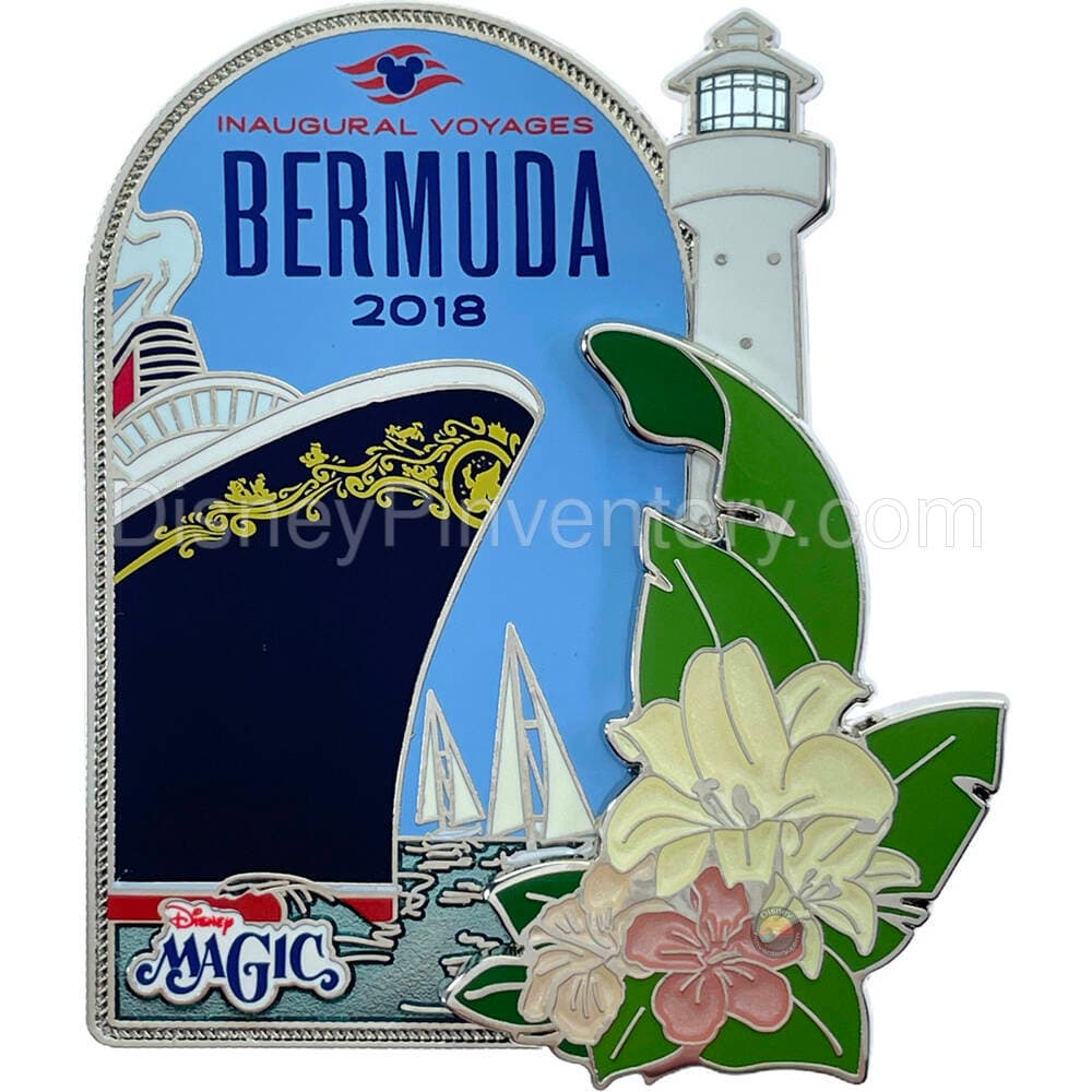 Disney Cruise Line Inaugural Voyages Bermuda 2018 Pin - Disney Magic - Pin 41861