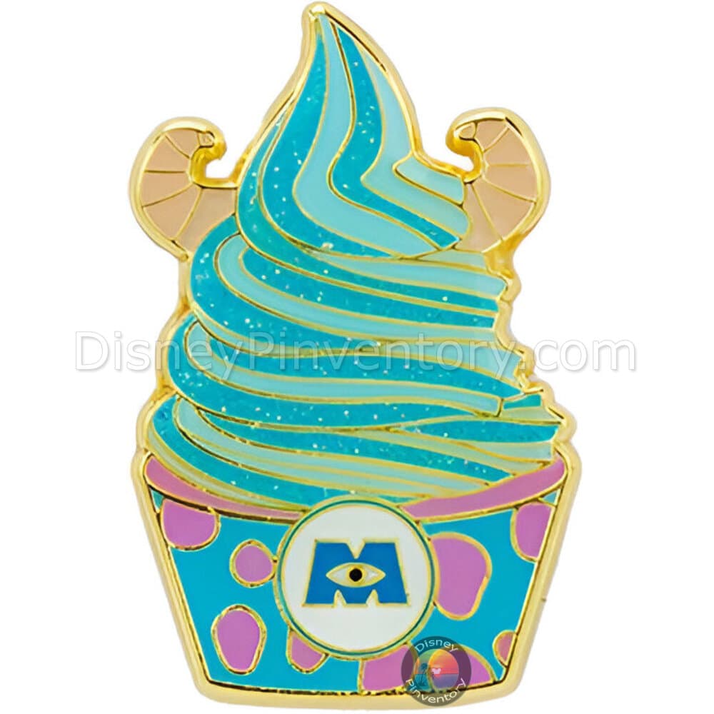 Loungefly Disney Pixar Character Soft Serve Glitter Blind Box Pin Set - Sulley - Pin 42011