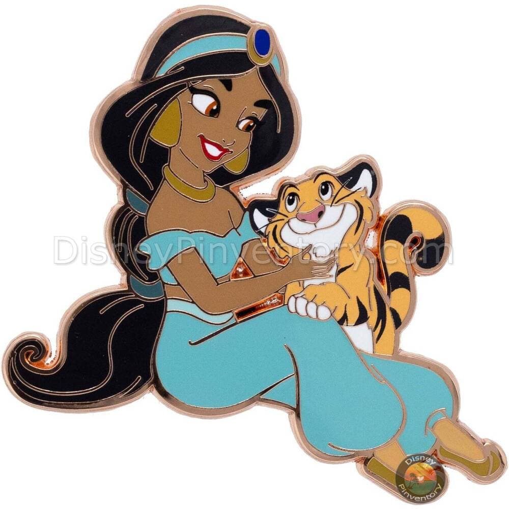 Disney Princess and Sidekicks Series Jasmine and Rajah Pin - PALM Exclusive - Pin 42025
