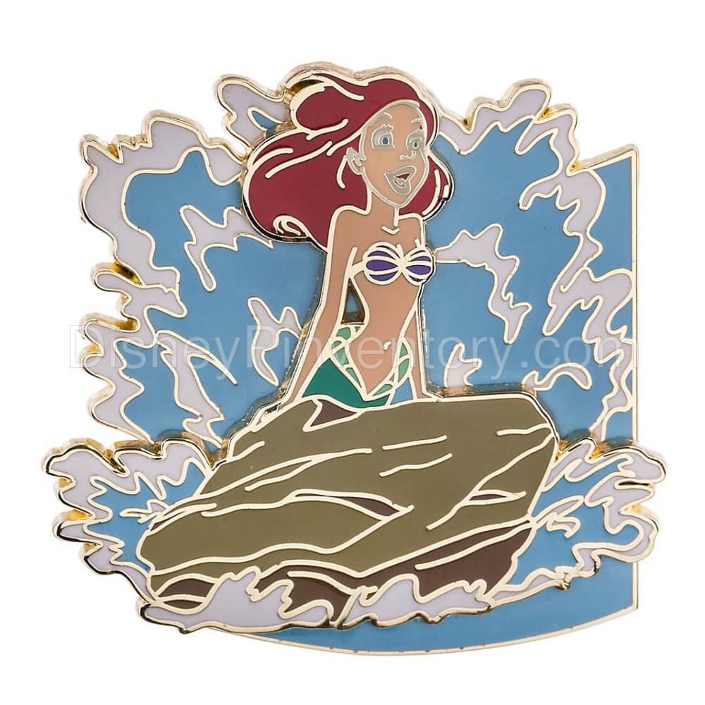 The Little Mermaid Surprise Puzzle Series Pin - Ariel on a Rock - Pin 42109