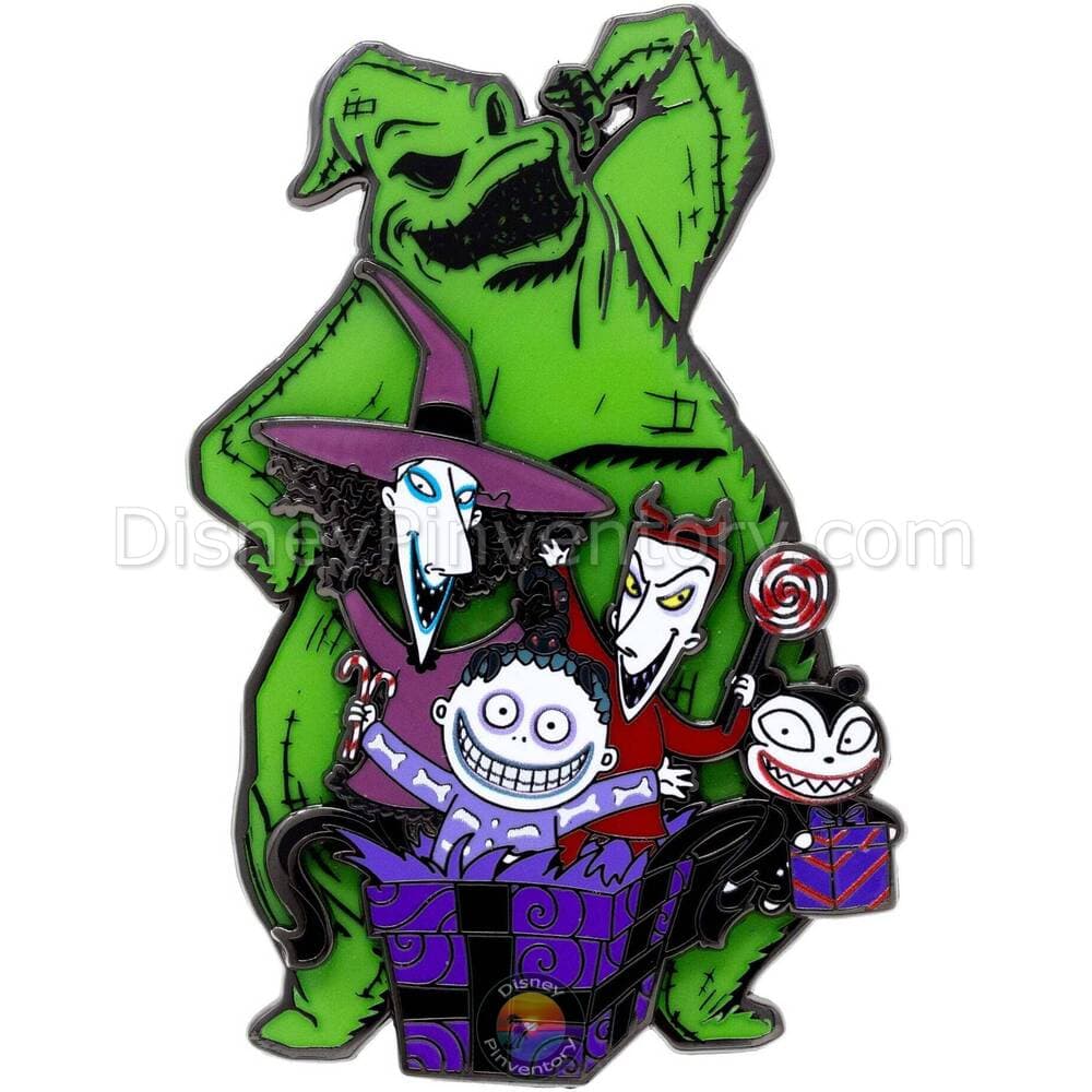 Nightmare Before Christmas Cluster Oogie Boogie, Lock, Shock and Barrel Pin on Pin - PALM Exclusive - Pin 42186