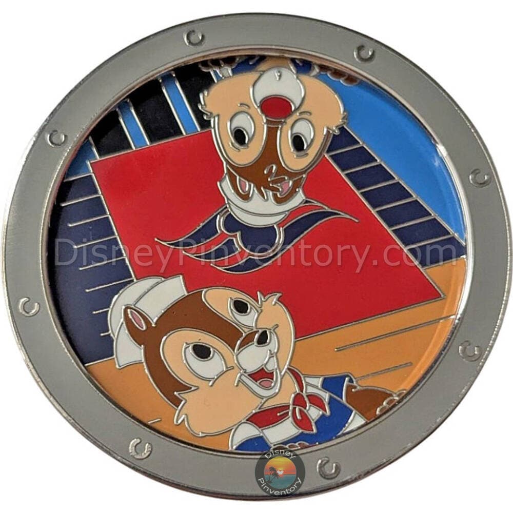 Chip & Dale Porthole Pin - Disney Cruise Line - Pin 42219