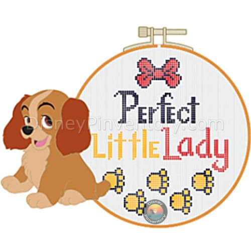 Disney Cross Stitch Pin Series: Baby Lady - Pin 42293