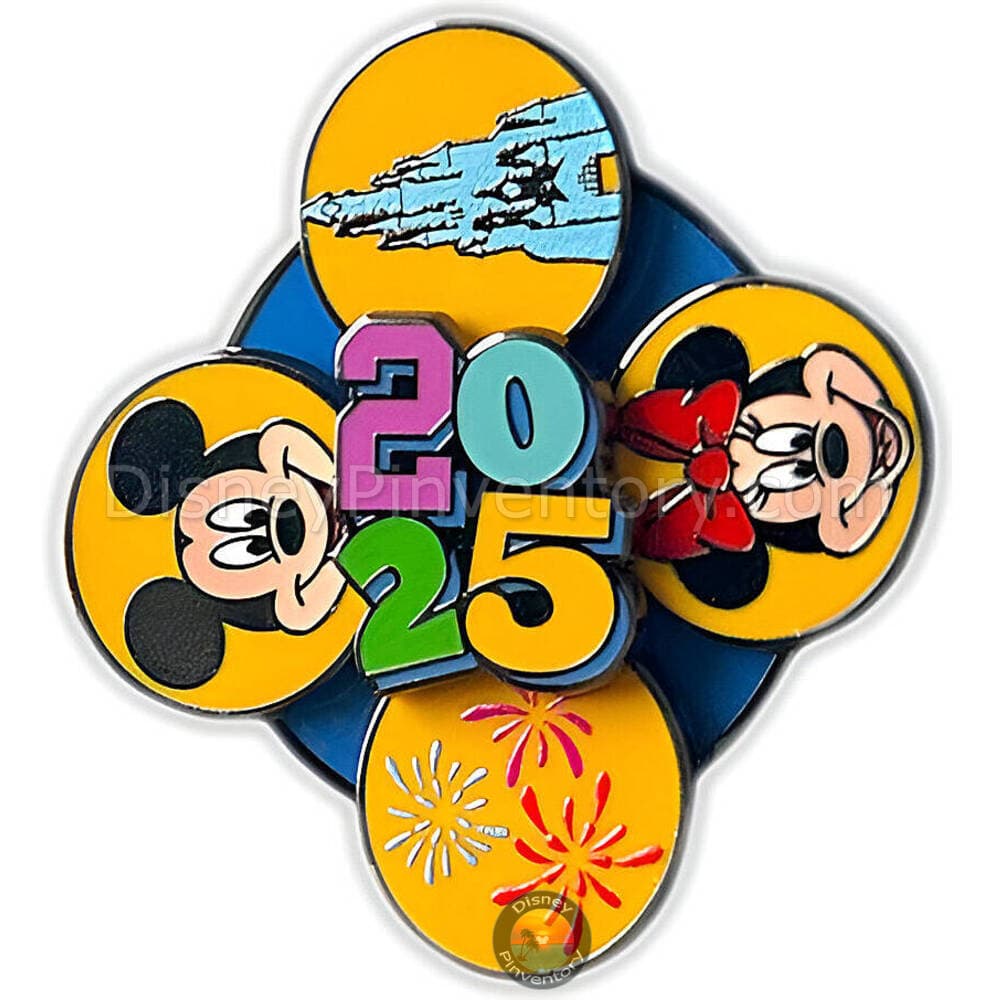 Disneyland Paris 2025 Spinner Pin - Mickey & Minnie Mouse - Pin 42399