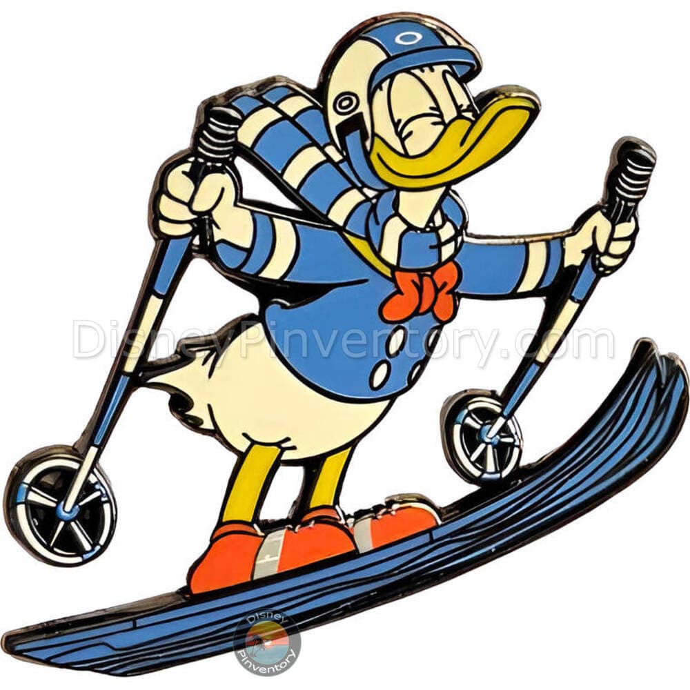 Disneyland Paris Donald Duck Ski Pin - Pin 42429