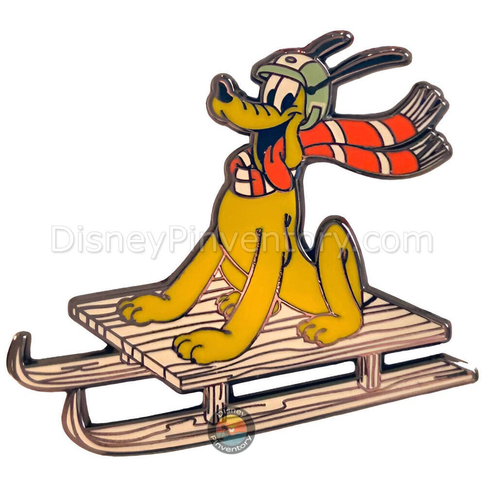 Disneyland Paris Pluto Ski Pin - Pin 42432