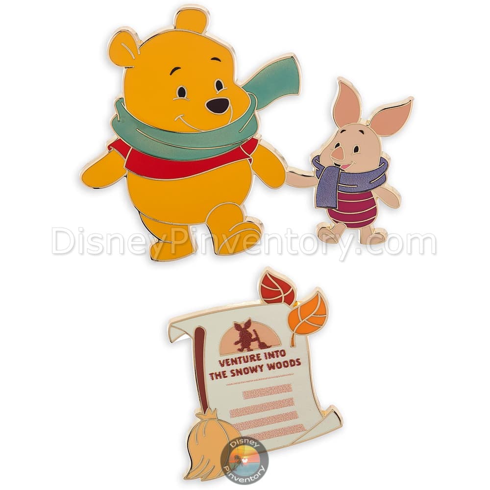 Disney Hundred Acre Wood Series - Winnie the Pooh and Piglet Pin Set - Pin 42463