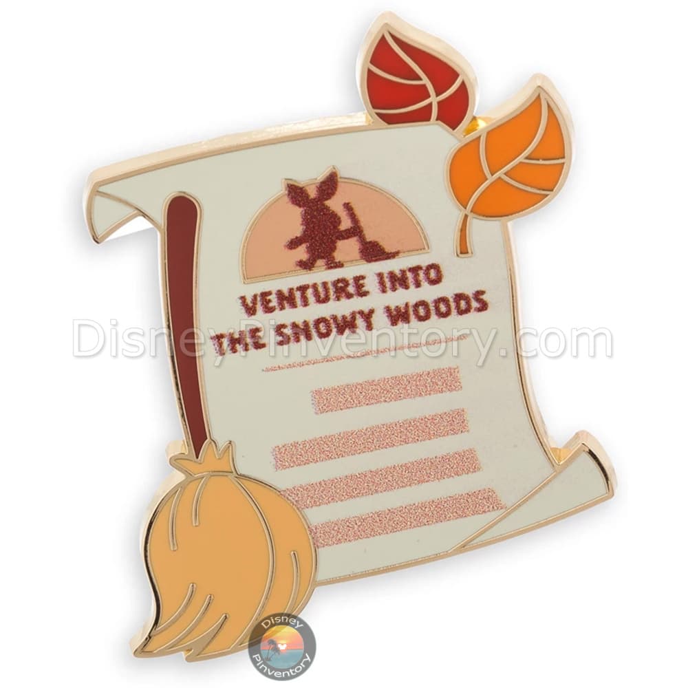 Disney Hundred Acre Wood Series - Winnie the Pooh and Piglet Pin Set - "Venture Into the Snowy Woods" Plan Pin - Pin 42465