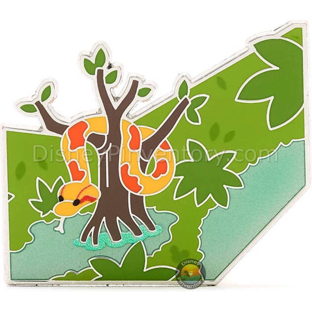 Walt Disney World Jungle Cruise Mystery Pin Set - Snake Pin - Disney Attraction Map Puzzle Series - Pin 42468
