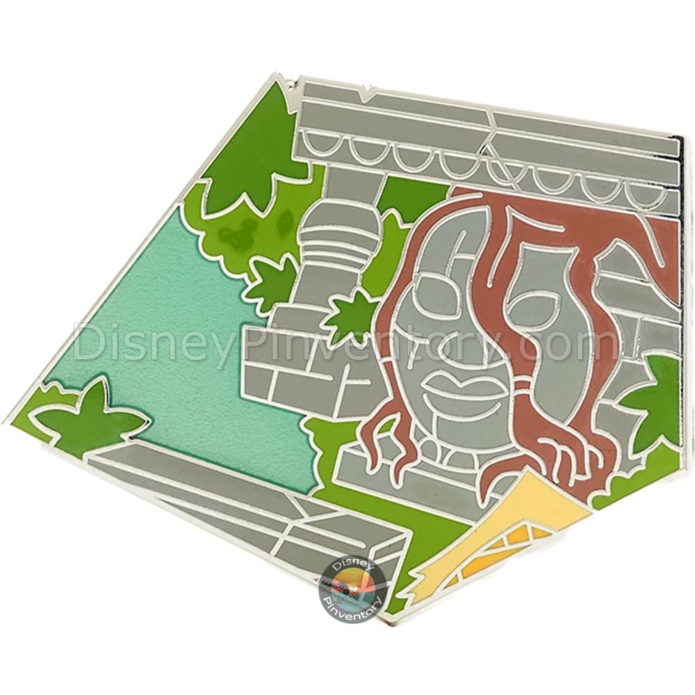 Walt Disney World Jungle Cruise Mystery Pin Set - Idol Pin - Disney Attraction Map Puzzle Series - Pin 42470