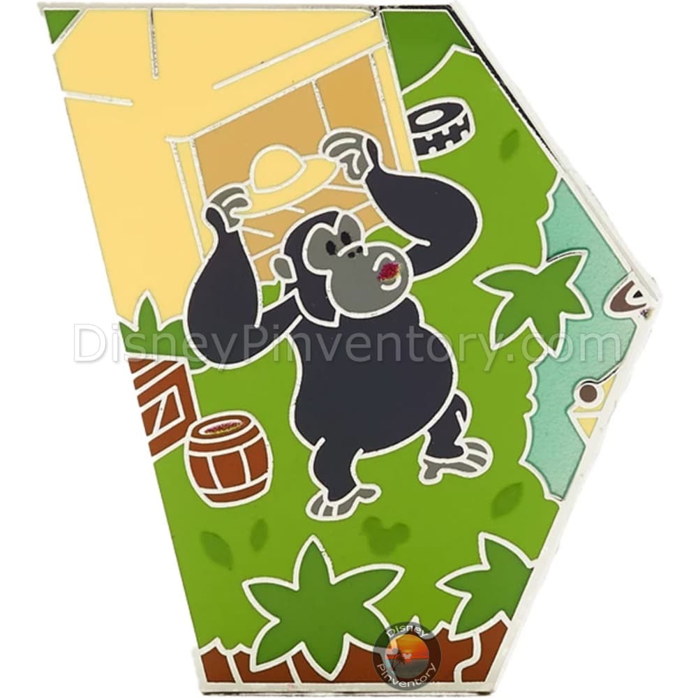 Walt Disney World Jungle Cruise Mystery Pin Set - Gorilla Pin - Disney Attraction Map Puzzle Series - Pin 42471