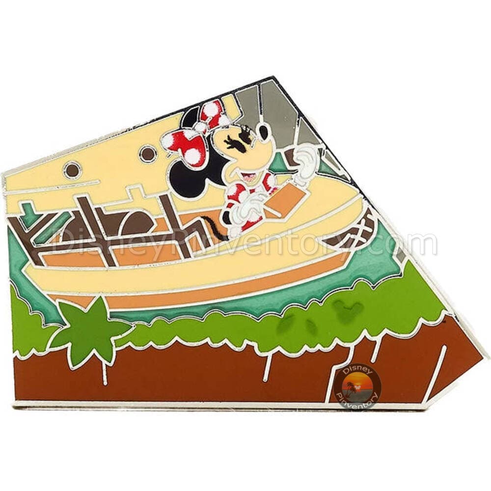 Walt Disney World Jungle Cruise Mystery Pin Set - Minnie Skipper Pin - Disney Attraction Map Puzzle Series - Pin 42478