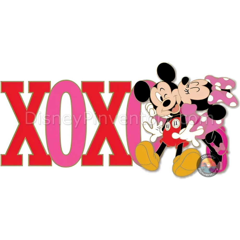 XOXO Valentine's Day Pin: Mickey & Minnie Mouse - Pin 42529