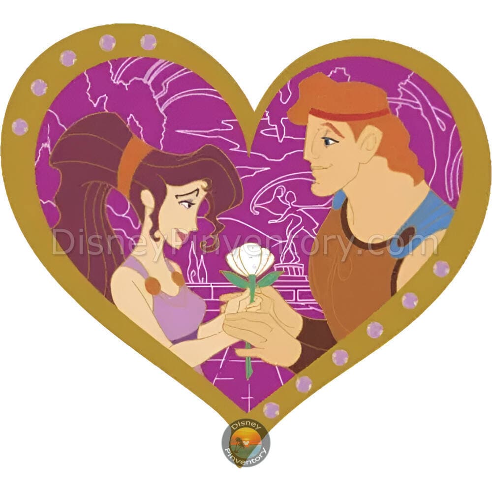 Valentine's Gem Hearts: Meg & Hercules Pin - Walt Disney Imagineering - Pin 42568