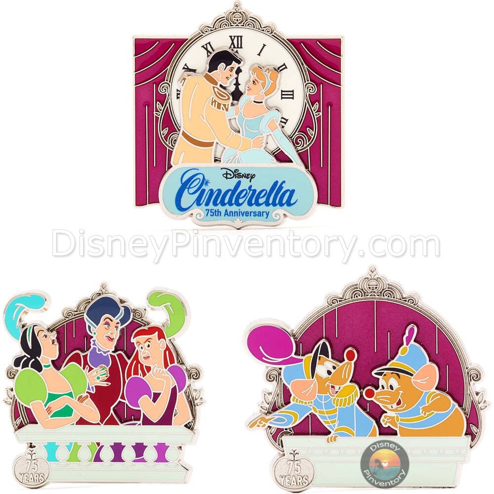 Cinderella 75th Anniversary Pin Set - Pin 42607