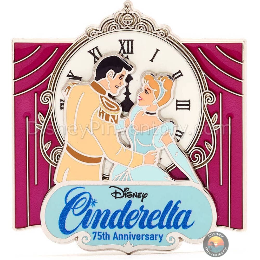 Cinderella 75th Anniversary Pin Set - Cinderella with Prince Charming Pin - Pin 42608