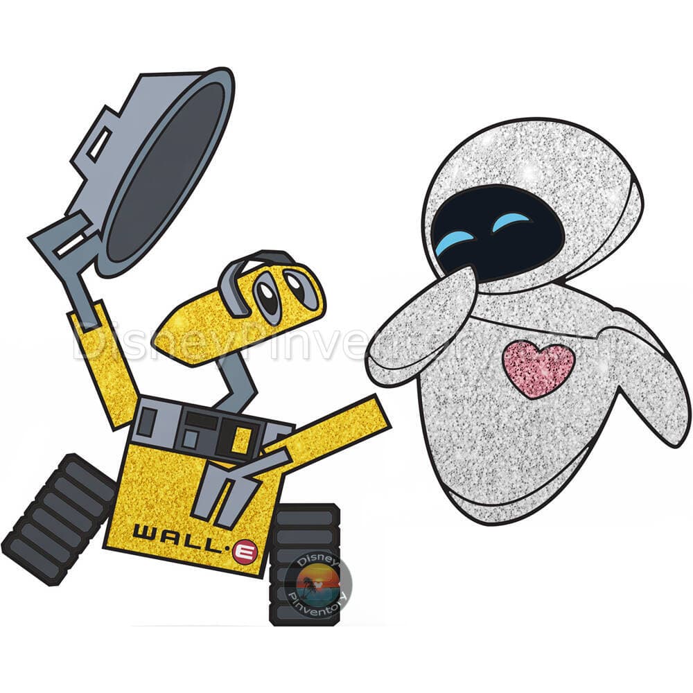 Wall-E & Eve 2 Pin Set 1817 - 1818 - FiGPiN - Pin 42639