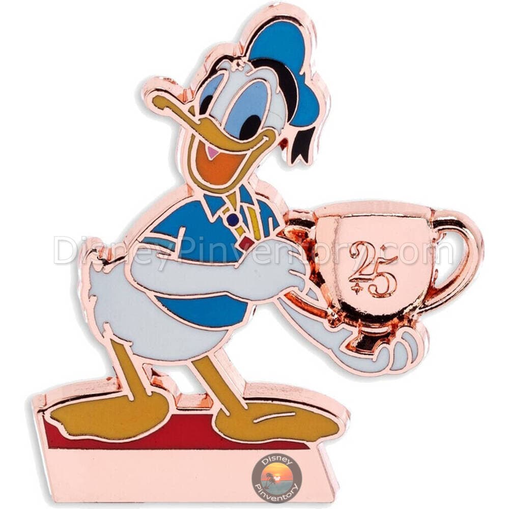 Celebrating Disney Pins 25th Anniversary Pin Set Series, 1 of 4 - Donald Duck Pin - Pin 42660