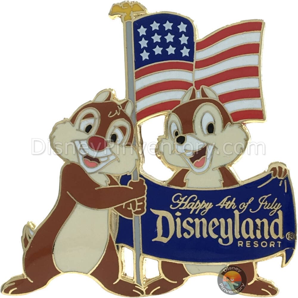 Disneyland Resort Fourth of July 2005 Pin - Chip and Dale - Pin 42708