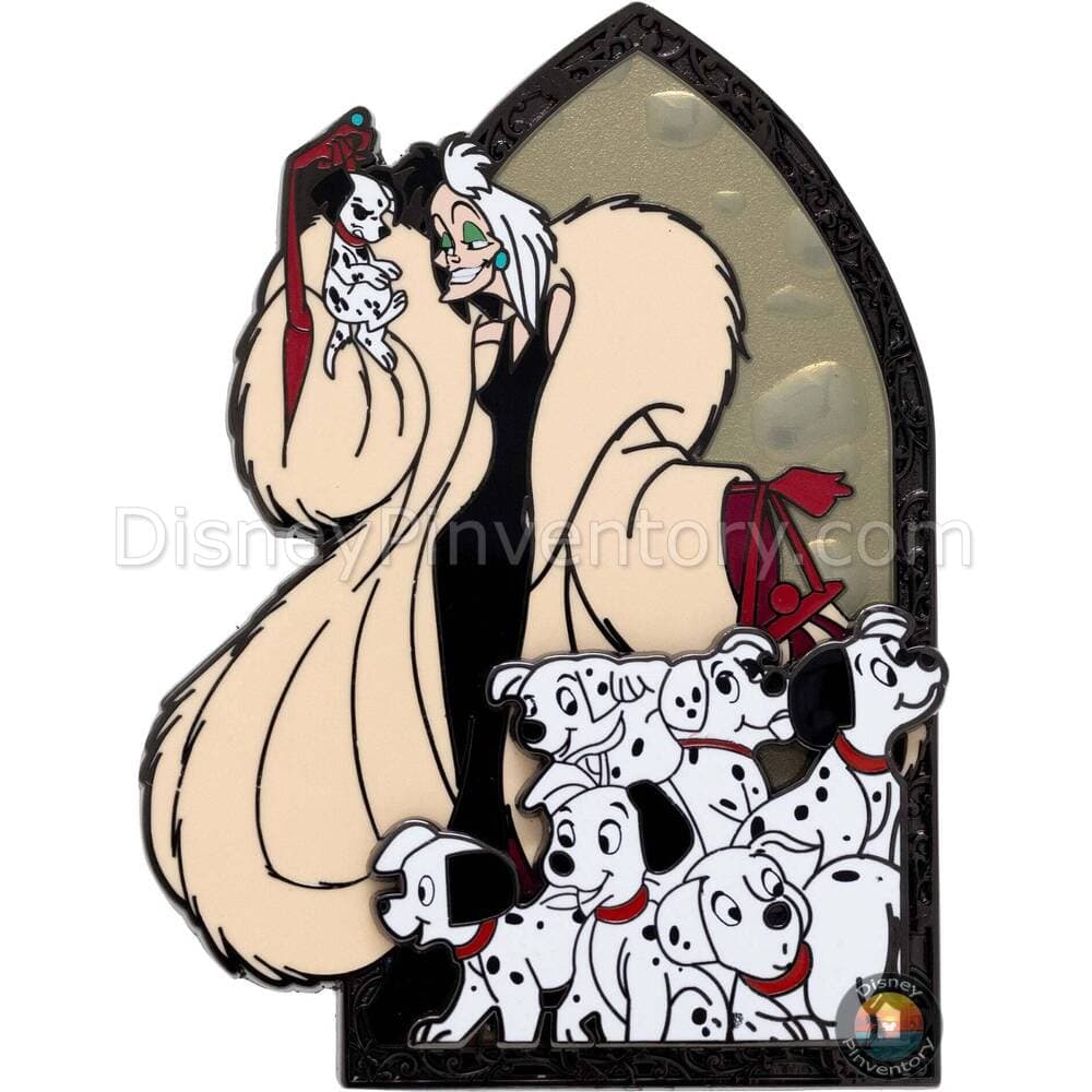 Disney Good Vs. Evil 101 Dalmatians and Cruella Pin - PALM Exclusive - Pin 42714