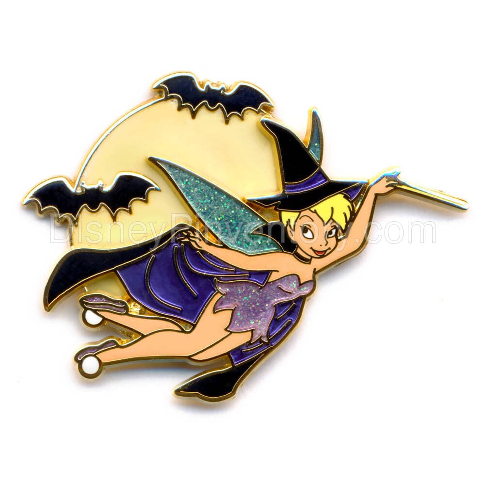 Tinker Bell - Flying Halloween Witch - Pin 4274