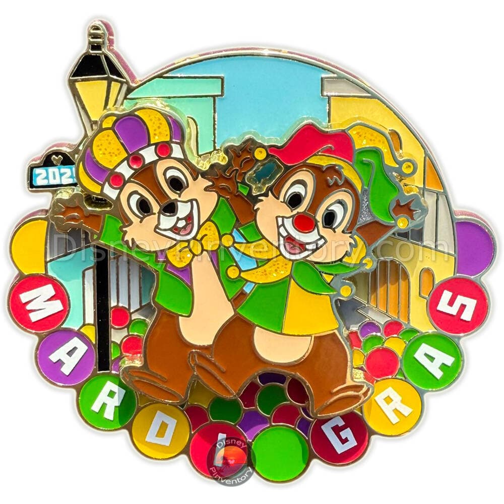 Mardi Gras 2025 Pin - Chip & Dale - Pin 42758