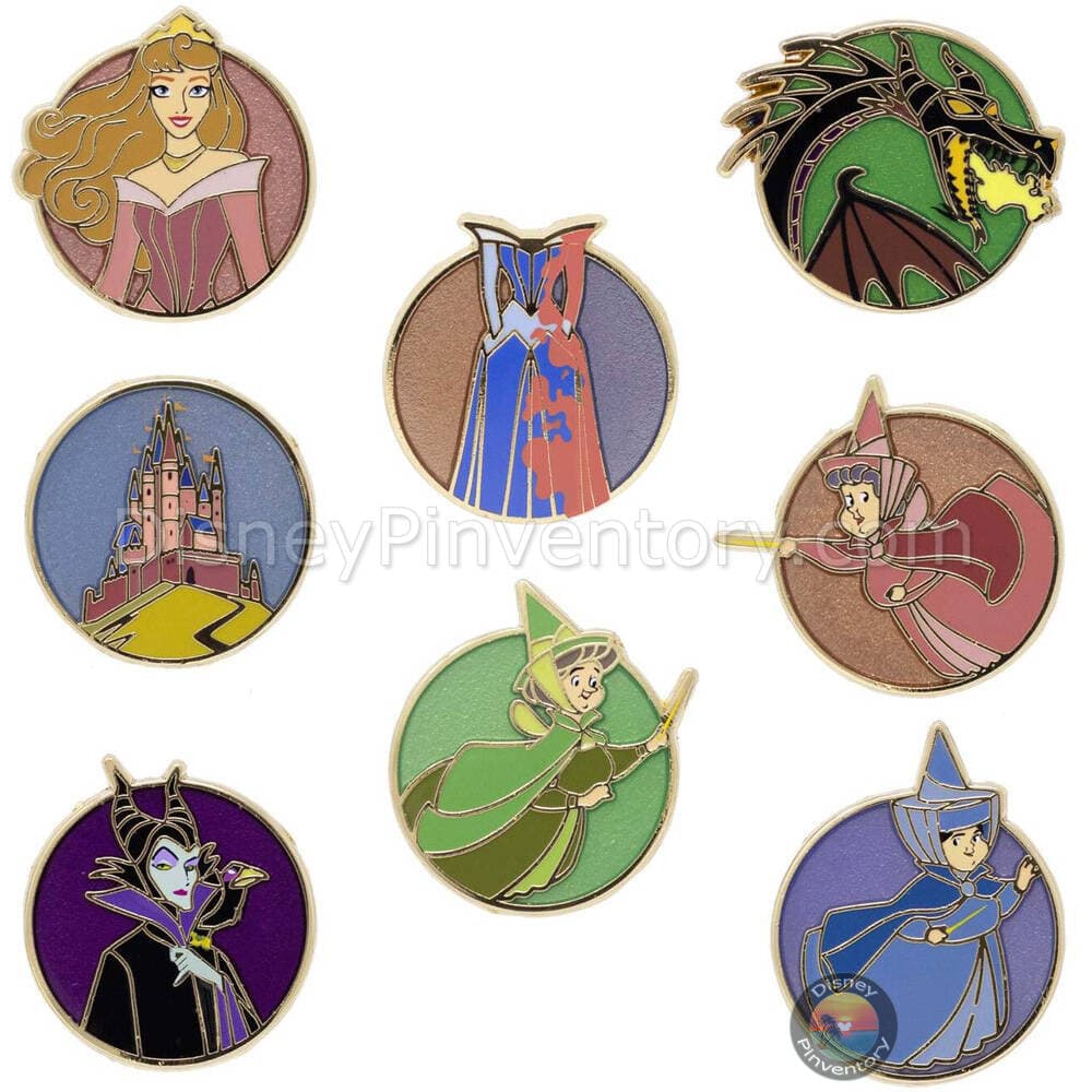 Disney Mini Micro Mystery Pin Set - Sleeping Beauty - PALM Exclusive - Pin 42814