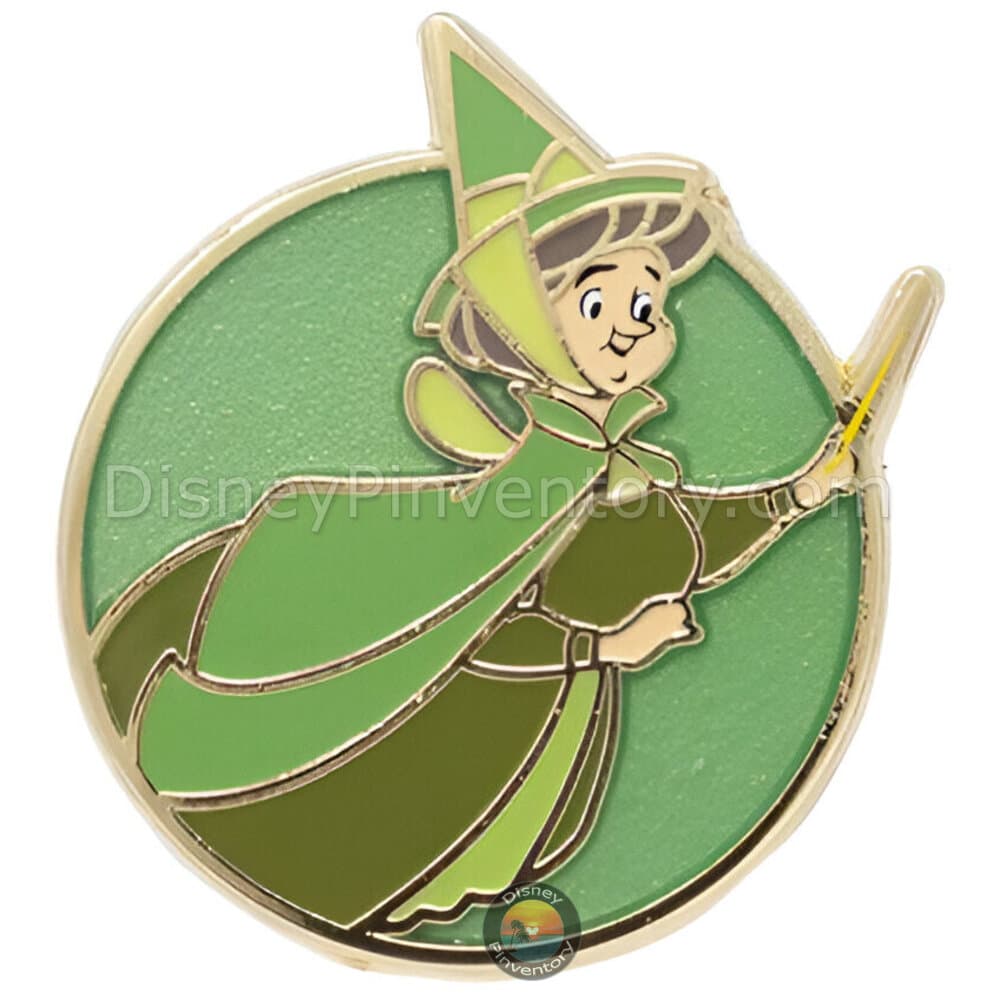 Disney Mini Micro Mystery Pin Set - Sleeping Beauty - Fauna Pin - PALM Exclusive - Pin 42819