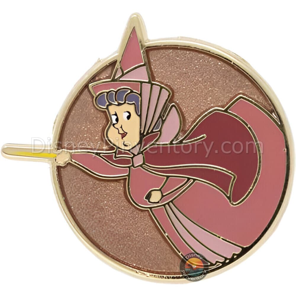 Disney Mini Micro Mystery Pin Set - Sleeping Beauty - Flora Pin - PALM Exclusive - Pin 42820