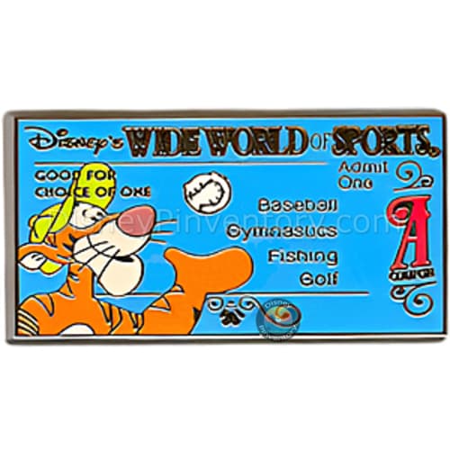 2005 Cast Pin Party A Ticket - Wild World of Sports Complex - Tigger - Pin 42911