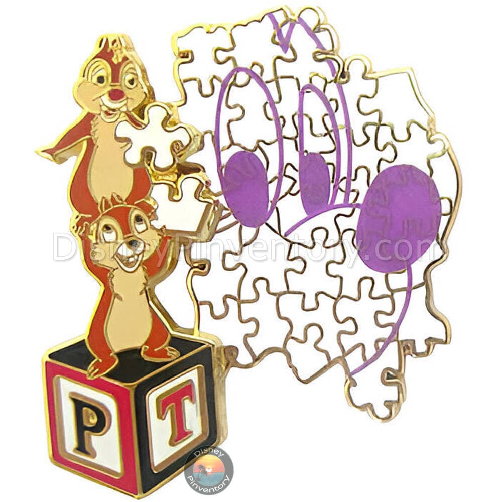 Create-A-Pin - Putting the Pieces Together - Chip n' Dale - Pin 42970