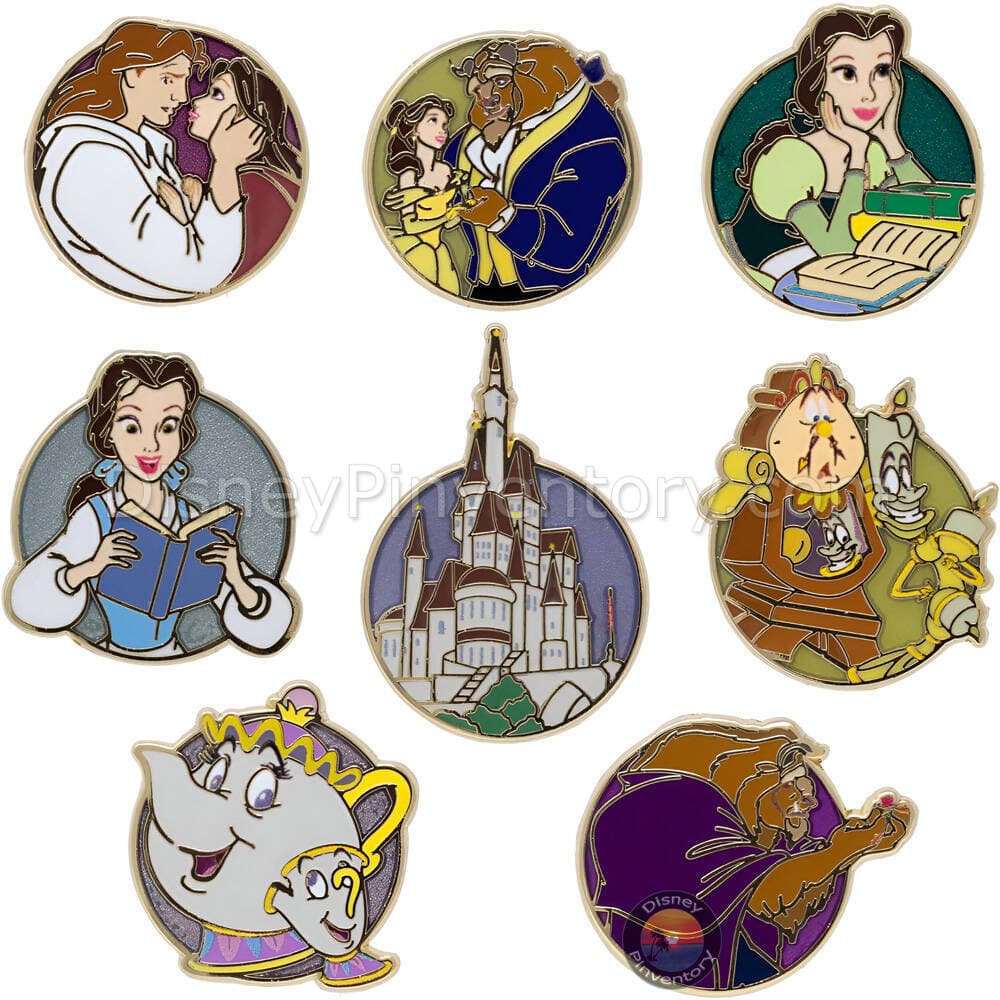 Disney Mini Micro Mystery Beauty and the Beast Pin Set - PALM Exclusive - Pin 42972