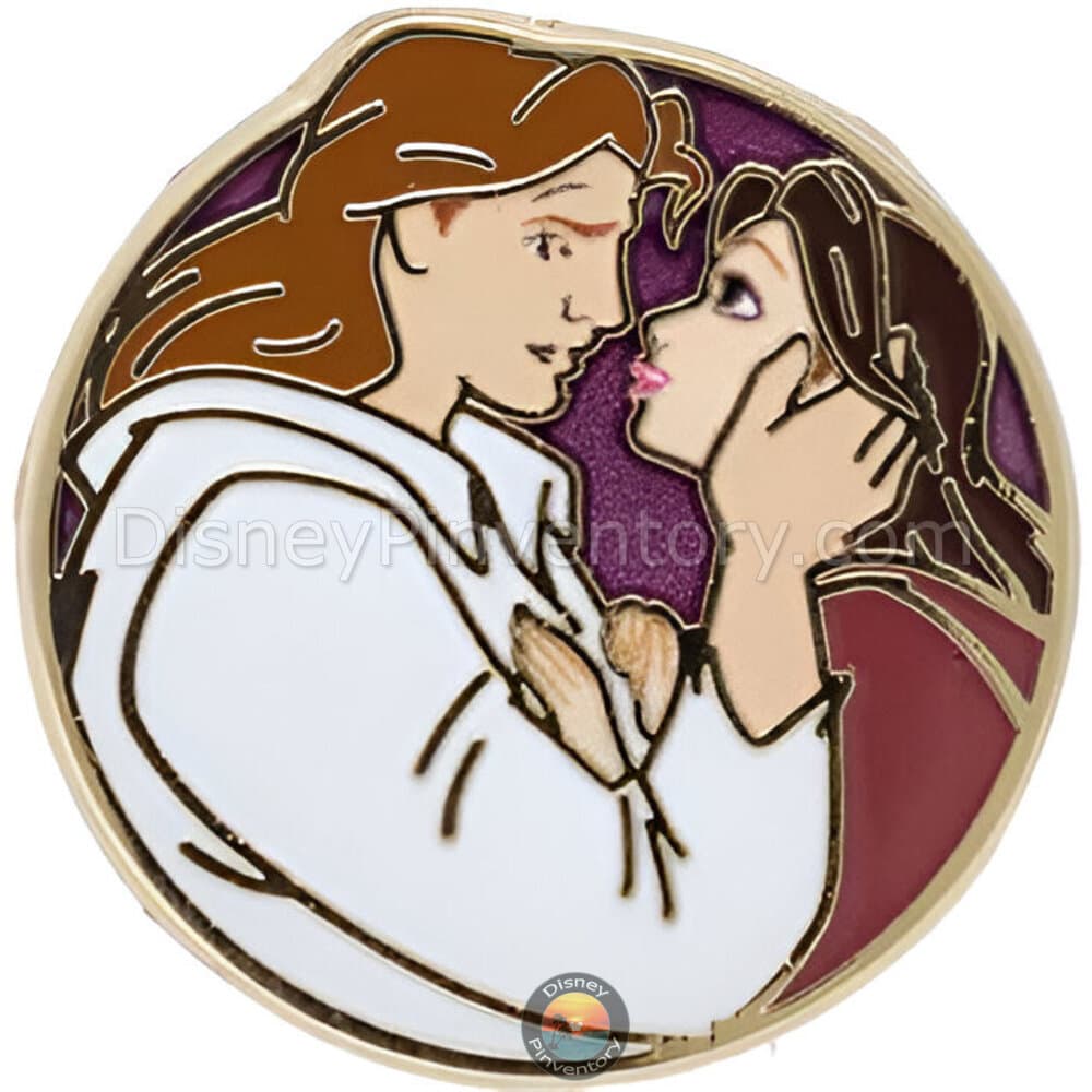 Disney Mini Micro Mystery Beauty and the Beast Pin Set - Belle & Prince Adam Pin - PALM Exclusive - Pin 42973