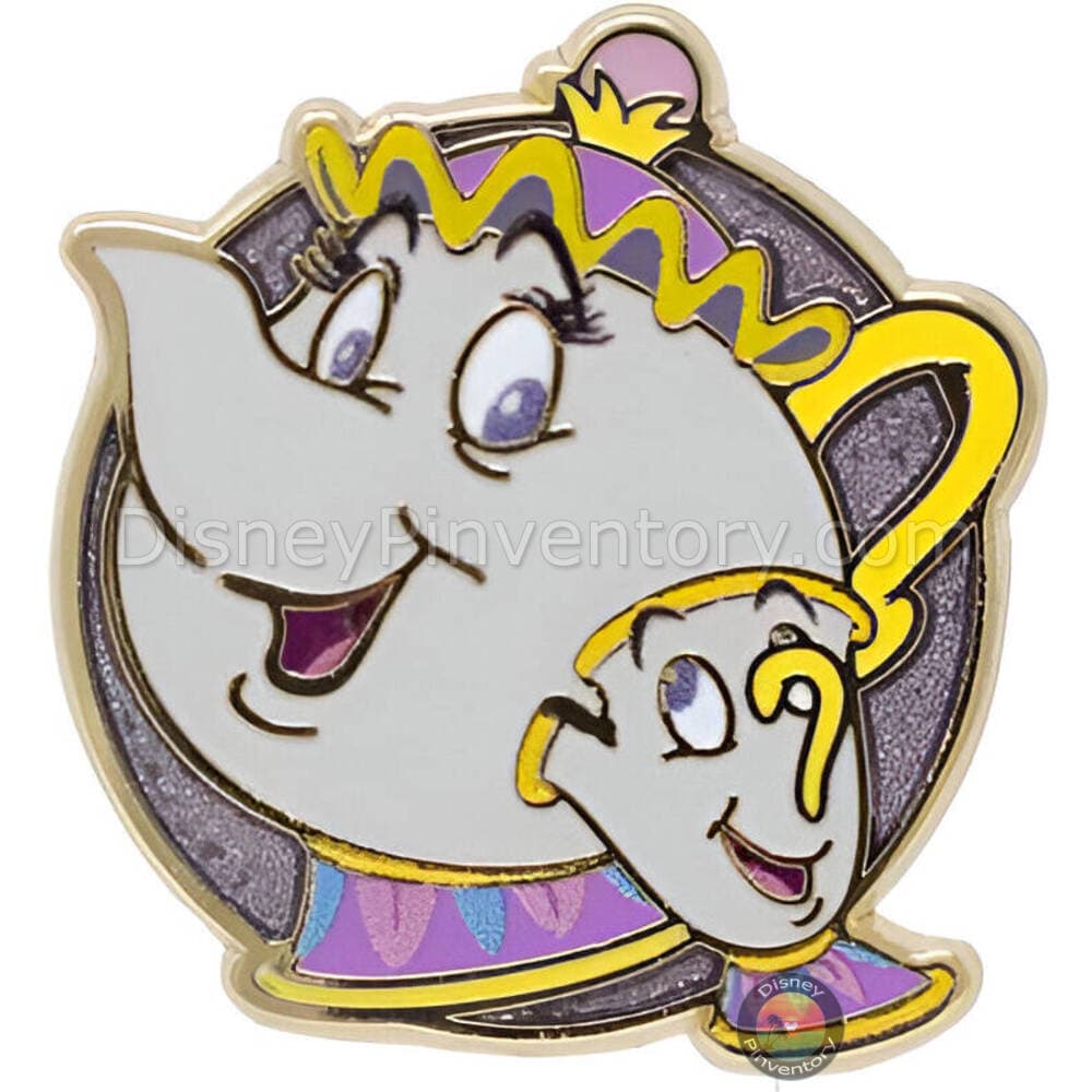 Disney Mini Micro Mystery Beauty and the Beast Pin Set - Mrs. Potts & Chip Pin - PALM Exclusive - Pin 42979