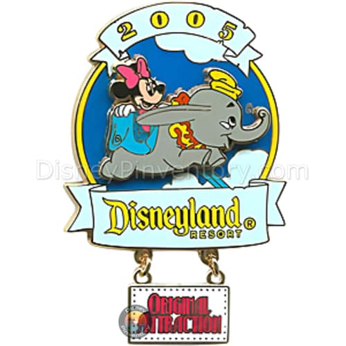 Disneyland Resort Original Attraction 2005 - Dumbo the Flying Elephant - Pin 42992
