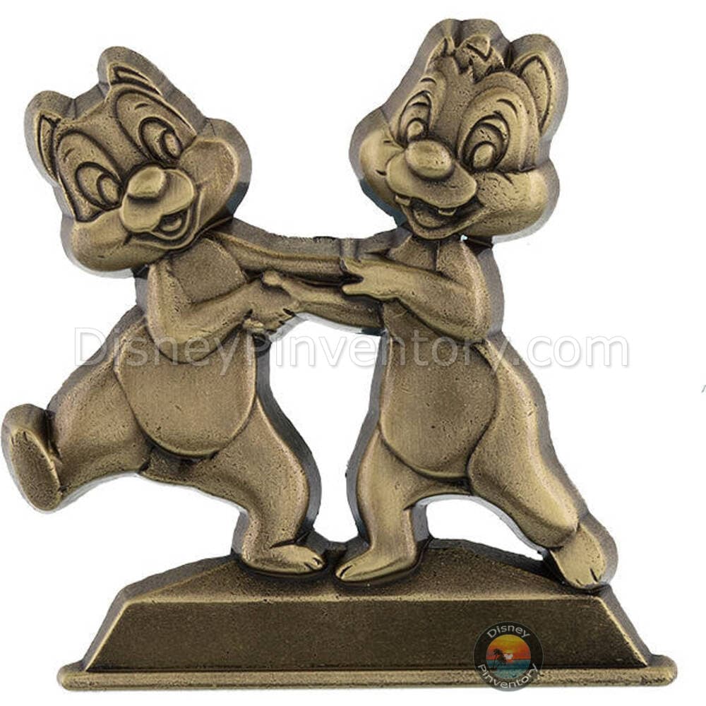 Annual Passholder Commemorative Collection Statues Pin Set - Chip & Dale Statue - Pin 43392