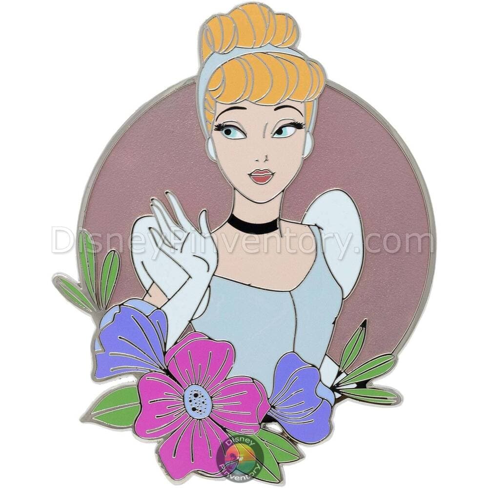 Disney Princess Floral Series Cinderella Jumbo Pin - PALM Exclusive - Pin 43457