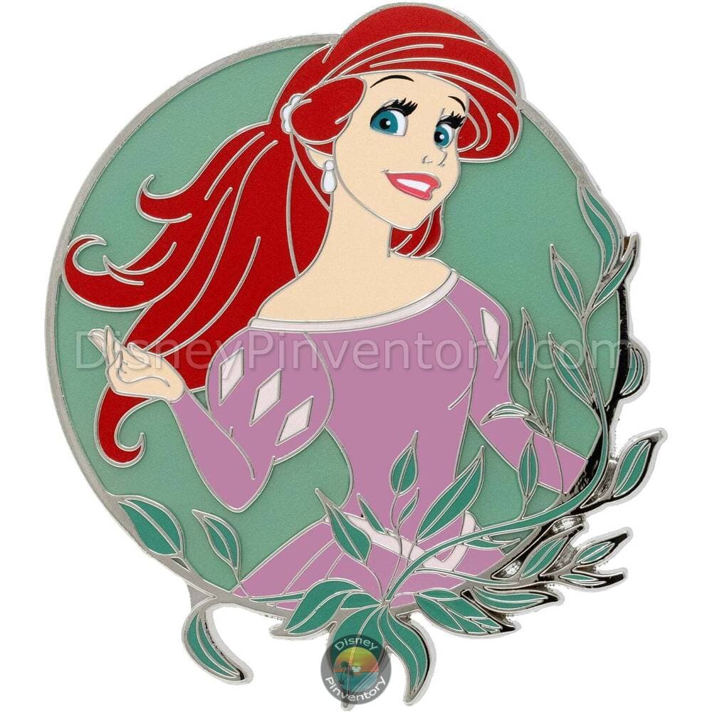 Disney Princess Floral Series Ariel Jumbo Pin - PALM Exclusive - Pin 43458