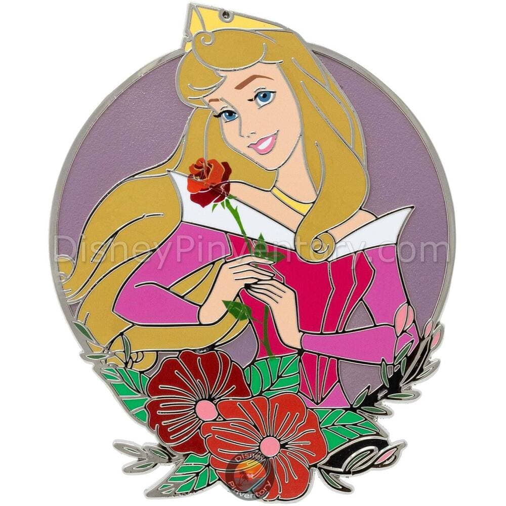 Disney Princess Floral Series Aurora Jumbo Pin - PALM Exclusive - Pin 43459
