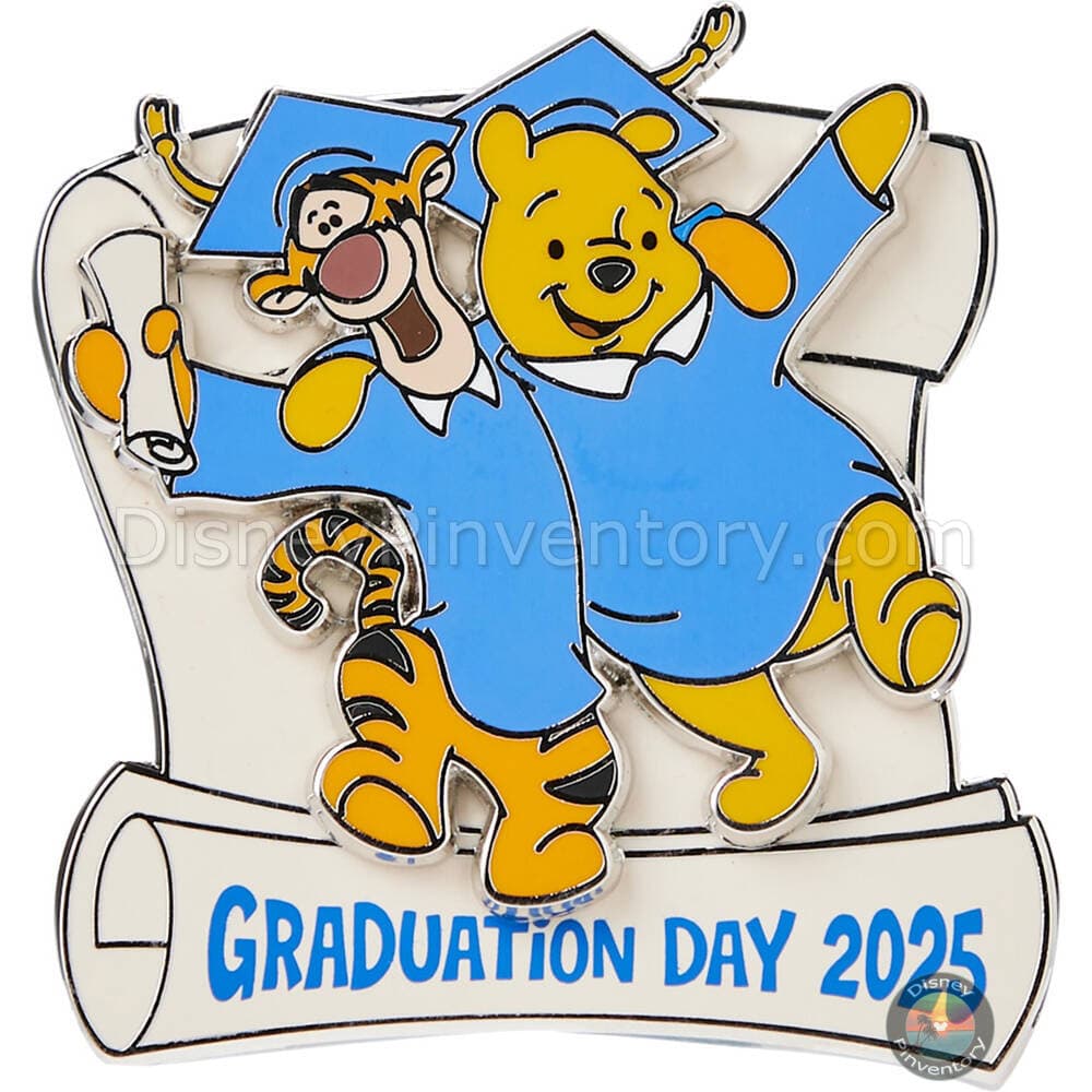 Winnie the Pooh and Tigger Graduation Day 2025 Pin - Pin 43472